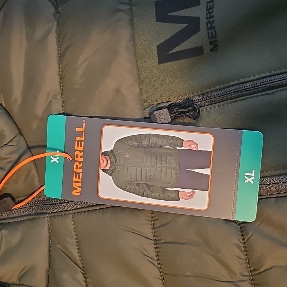 Merrell Olive Hooded Jacket - Picture 2 of 3